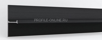 Алюминиевый теневой плинтус 15х45 мм Laconistiq REGULAR 45 черный 300 см