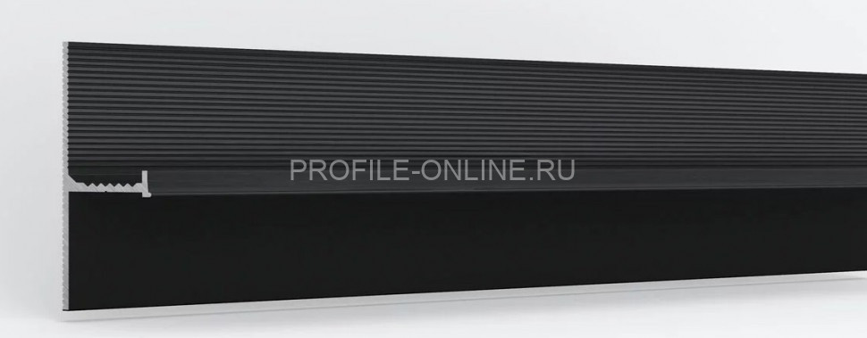 Алюминиевый теневой плинтус 15х45 мм Laconistiq REGULAR 45 черный 300 см