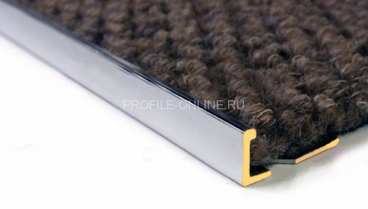 Латунный L-профиль гибкий TRD 100 OC 10 хром 2,7м