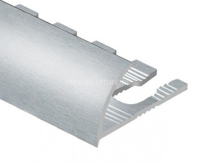 Алюминиевый С-образный профиль гибкий 10 мм PV20-03 серебро блестящее 2,7 м