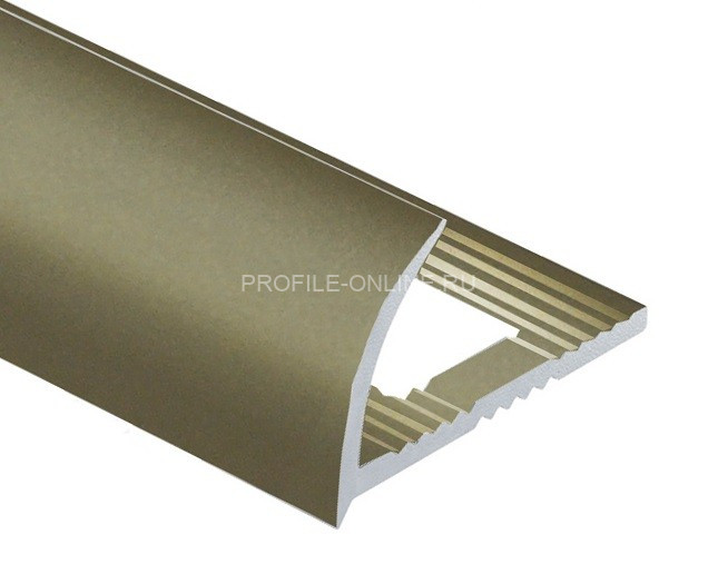 Алюминиевый С-образный профиль 10 мм PV08-16 eco титан матовый 2,7 м