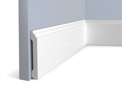 Напольный плинтус 11х80 мм HiWood B80C белый 200 см