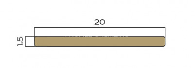Латунная полоса 20 мм NEEXY PVL89-01 P полированная 2.7м