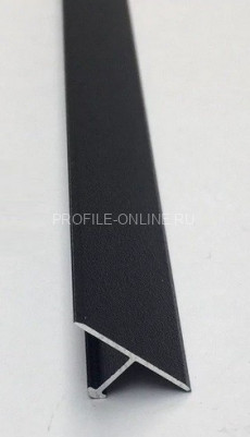 Т-профиль алюминиевый ПТ-18 18 мм черный матовый 2,7 м