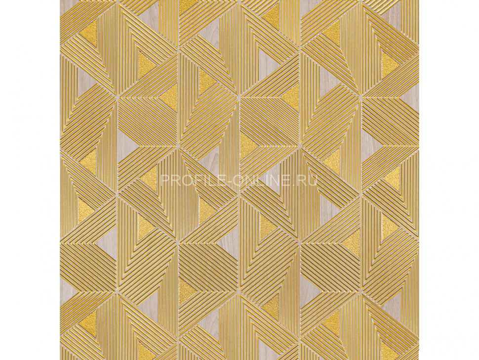 Отделочная стеновая декоративная панель с геометрическим узором HiWood Maximum DM629 G19 композит 600мм х 4мм х 3м