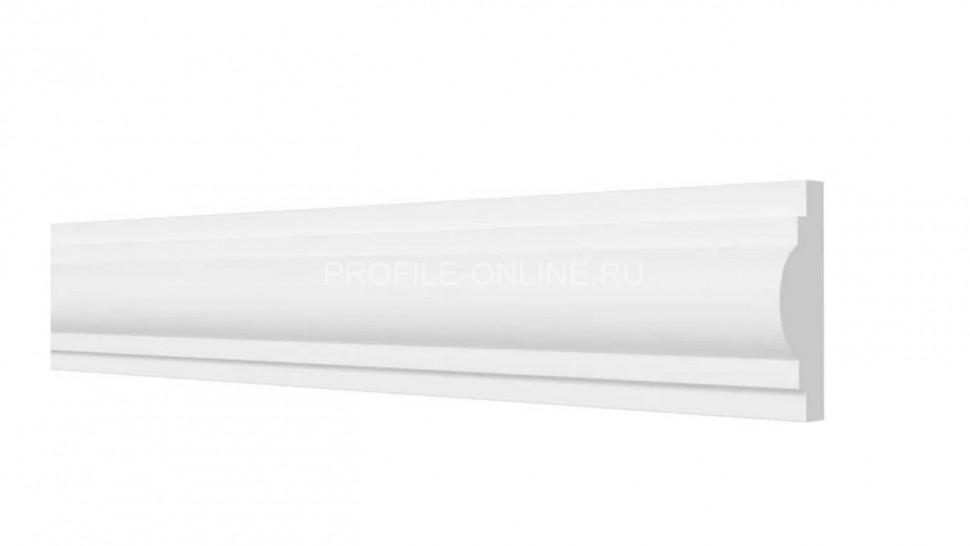 Декоративный молдинг 25х12 мм Decor-Dizayn DD35 полистирол белый, под покраску 2 м