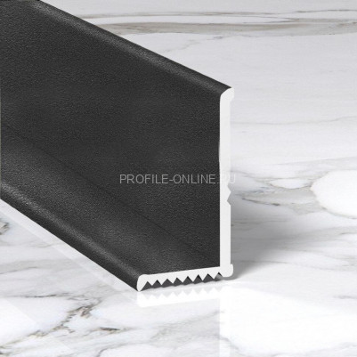 Уголок 12х20 мм из алюминия внутренний ПВ-206 черный муар 2.7 м