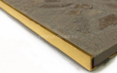 Латунный L-профиль гибкий TRD 100 ON 10 полированный 2,7м