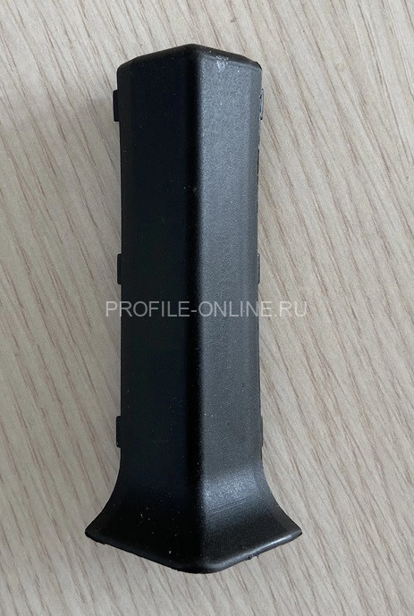 Наружный уголок для напольного плинтуса Диал ПЛ-40ун черный