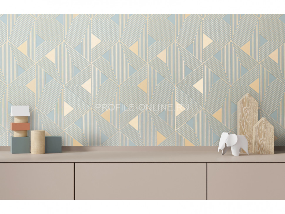 Отделочная стеновая декоративная панель с геометрическим узором HiWood Maximum DM629 GN6 композит 600мм х 4мм х 3м