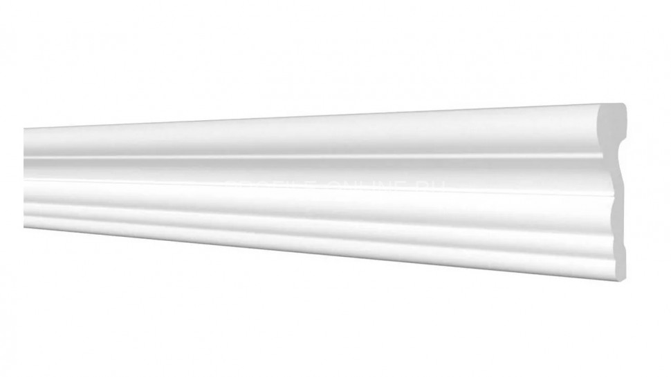 Декоративный молдинг 68х26 мм Decor-Dizayn DD354 полистирол белый, под покраску 2 м