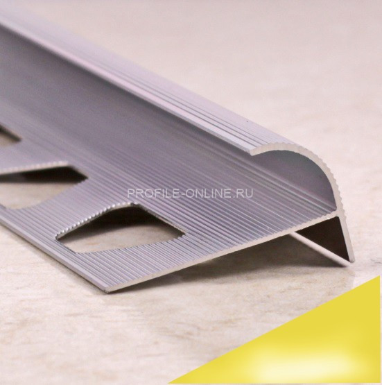 С-профиль алюминиевый 10 мм ПО-10,5 золото глянец 2,7 м