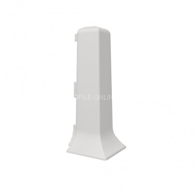 Комплект уголков ПВХ внешних для напольного плинтуса  VILO linela 413 RAL 7004 2шт. светло-серый