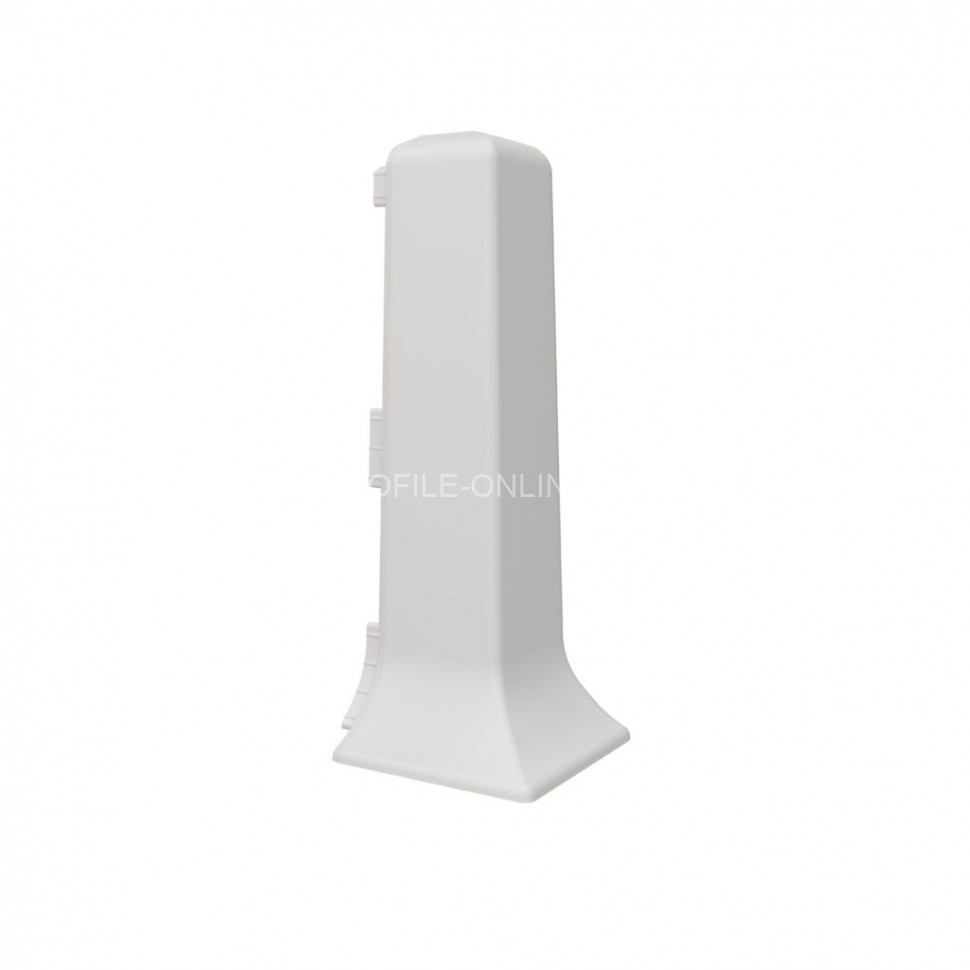 Комплект уголков ПВХ внешних для напольного плинтуса  VILO linela 413 RAL 7004 2шт. светло-серый