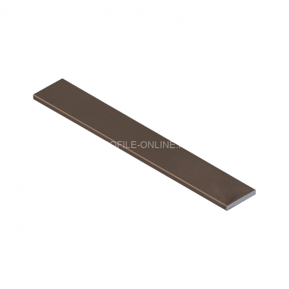 Полоса 20 мм из алюминия NEEXY PV89-10-MB коричневая матовая 2.7м