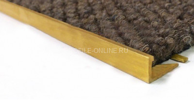 Латунный L-профиль гибкий TRD 100 OS 10 шлифованный 2,7м