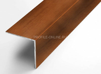 Алюминиевый уголок 40х40 равнополочный Л Вишня 2,7 м (упаковка 10 штук)