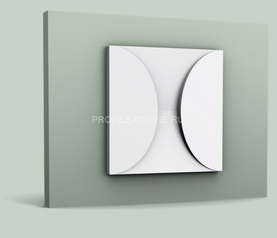 Стеновая декоративная панель 3D Orac Decor W107 белая из полиуретана 333х333 мм