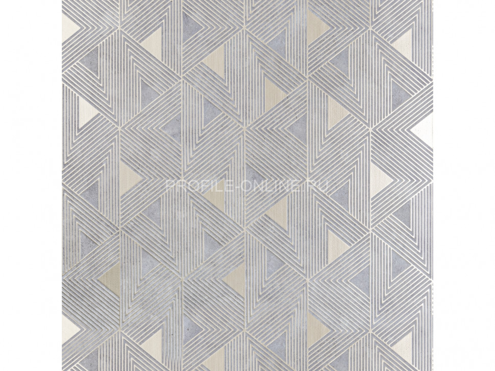 Отделочная стеновая декоративная панель с геометрическим узором HiWood Maximum DM629 GR28 композит 600мм х 4мм х 3м