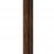 Левая планка-рейка для стеновой реечной панели VOX LINERIO L-LINE шоколад 2650х61х21 мм