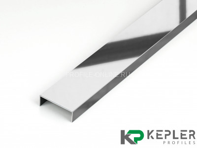 П-образный профиль 10х30 мм из нержавеющей стали SS 304 FSUP30-P S.S.304 полированный 2.7 м