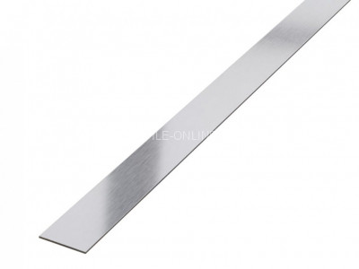 Полоса из нержавеющей стали 304 30 мм FBS 30 S S.S.304 сатинированная 3 м