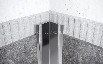 Нержавеющий уголок стальной внутренний с загнутыми краями 15х15 мм FV 15 P полированная сталь 300 см