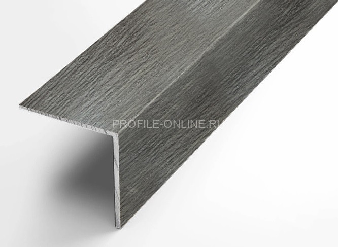 Алюминиевый уголок 40х40 равнополочный Л Дуб арктик 2,7 м (упаковка 10 штук)