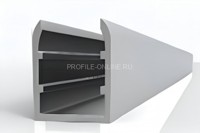 Алюминиевый установочный профиль 17.8х26.7 мм анодированный под HLP панель 12 мм Диал СТП-118 серебро 3 м