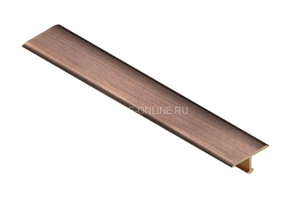 Латунный Т-образный профиль плоский 13 мм NEEXY PVL34-04 ANTBL антик бронза светлая 2.7м