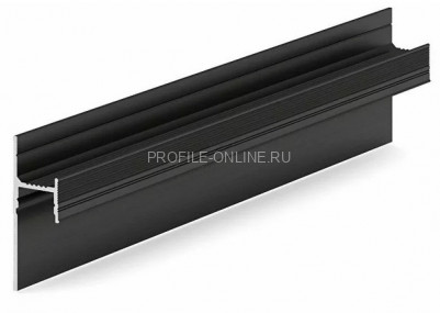 Алюминиевый теневой плинтус 15х41 мм под подсветку Laconistiq Light 41 черный 300 см