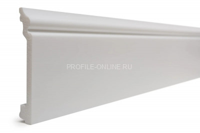 Плинтус для пола 100х16 мм Decor-Dizayn 701-115 полистирол белый, под покраску 2.4 м