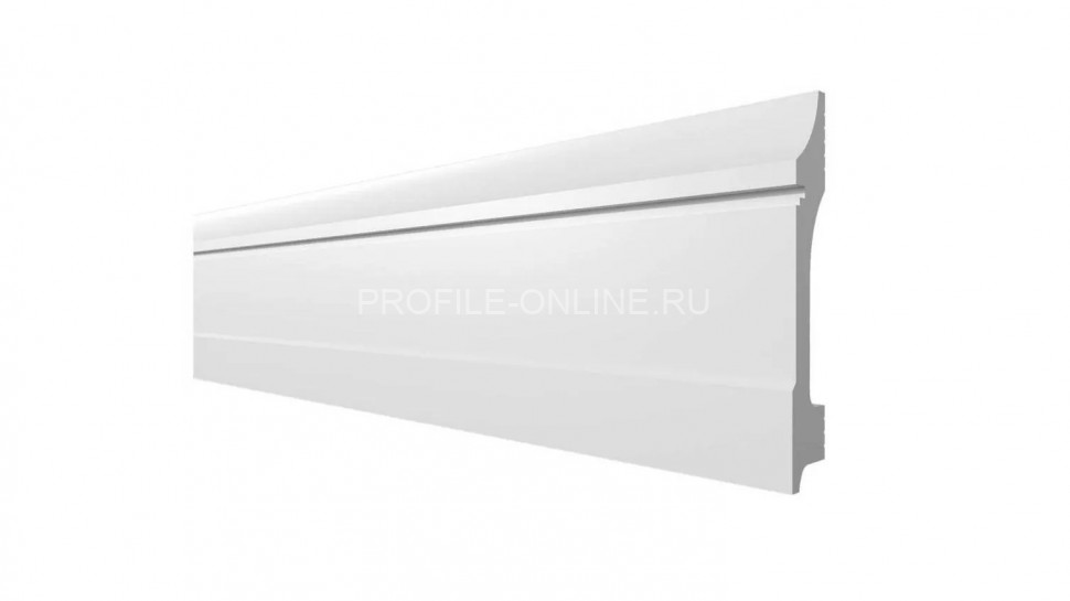 Напольный плинтус 100х19 мм Decor-Dizayn DD711 полистирол белый, под покраску 2 м