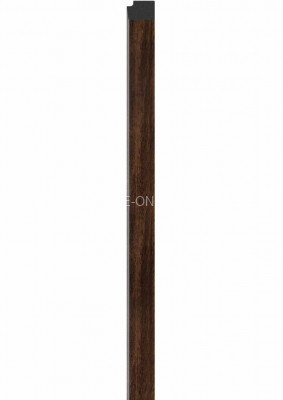 Правая планка-рейка для стеновой реечной панели VOX LINERIO L-LINE шоколад 2650х32х21 мм