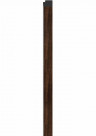 Правая планка-рейка для стеновой реечной панели VOX LINERIO L-LINE шоколад 2650х32х21 мм