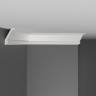 Плинтус потолочный гладкий DECOMASTER D151ДМ (40x25x2000) ударопрочный, белый, под покраску