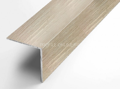 Алюминиевый уголок 40х40 равнополочный Л Дуб жемчужный 2,7 м (упаковка 10 штук)