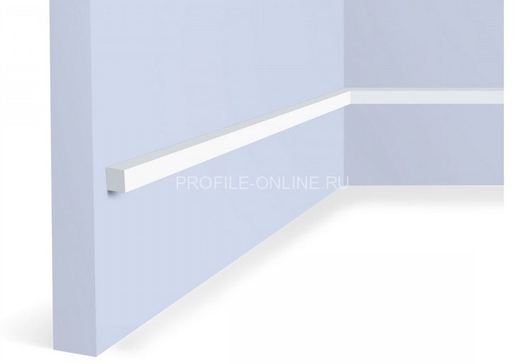 Молдинг 12х12 мм 12х12 мм HiWood D12V1 белый 270 см