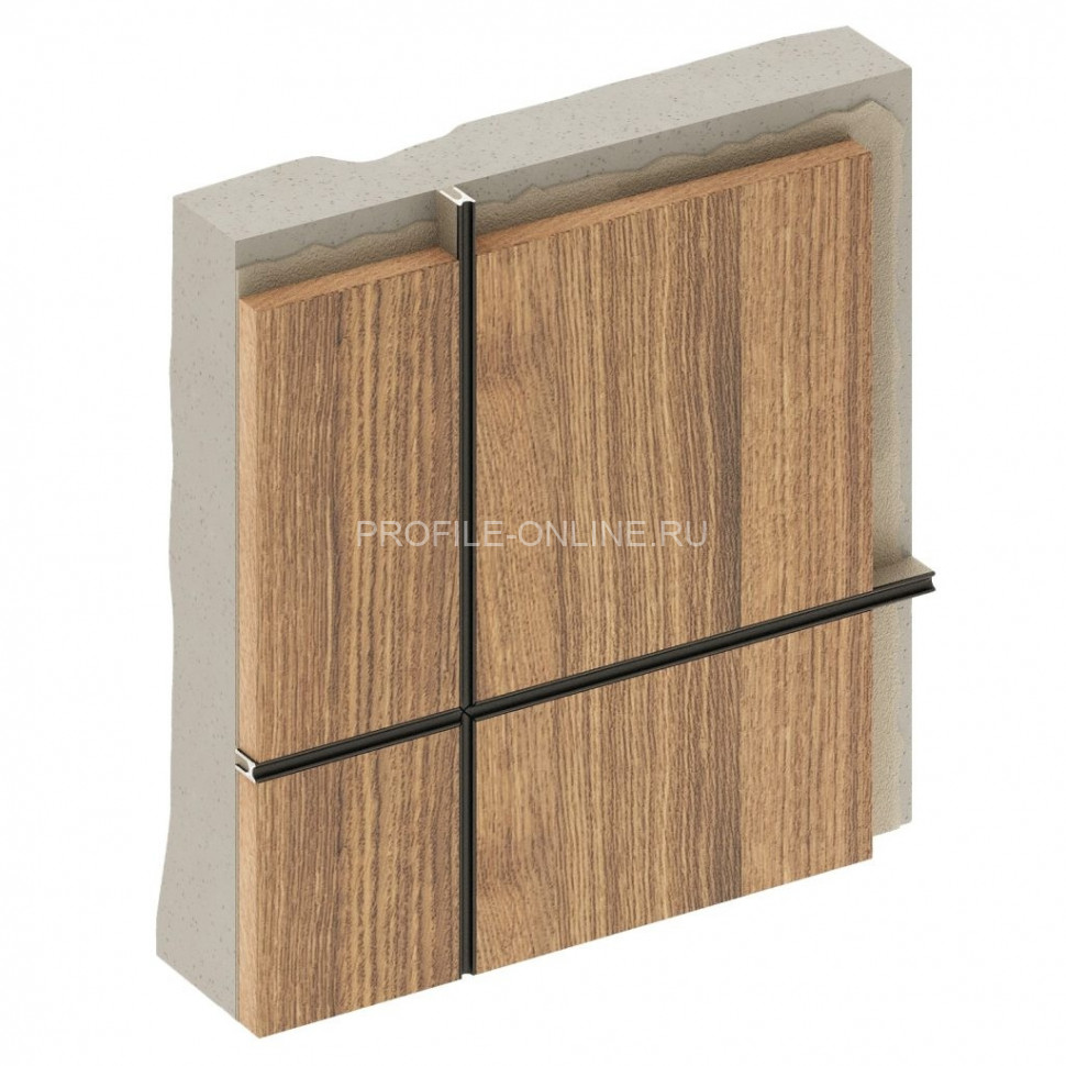 Теневая рейка алюминиевая Decaro D009A Copper медь для стен и потолка 3 м