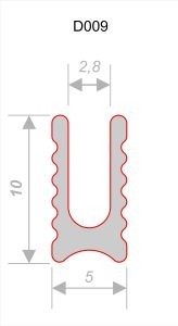 Теневая рейка алюминиевая Decaro D009A Copper медь для стен и потолка 3 м