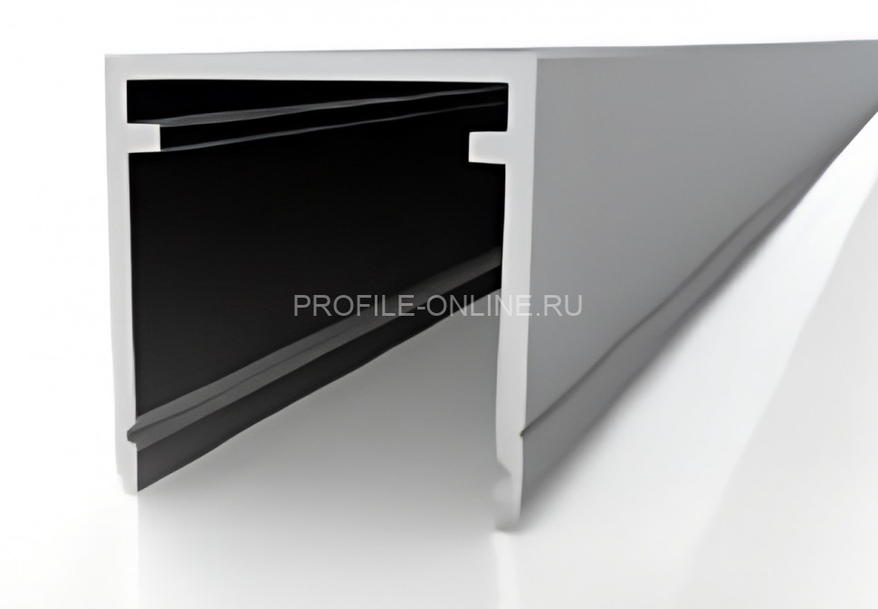 Алюминиевый установочный профиль 18.8х22.4 мм анодированный под ЛДСП панель 16 мм Диал СТП-001 серебро 3 м