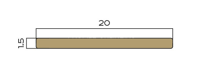 Латунная полоса 20 мм NEEXY PVL89-05 ANTCL антик медь светлая 2.7м