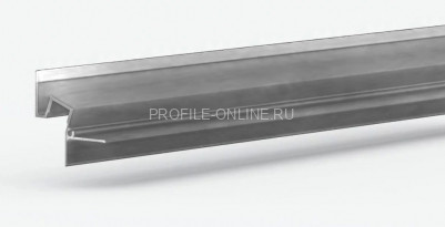 Алюминиевый теневой потолочный плинтус 43.8х44.1 мм скрытого монтажа под подсветку Laconistiq Gips Classic без покрытия 300 см отступ 19 мм