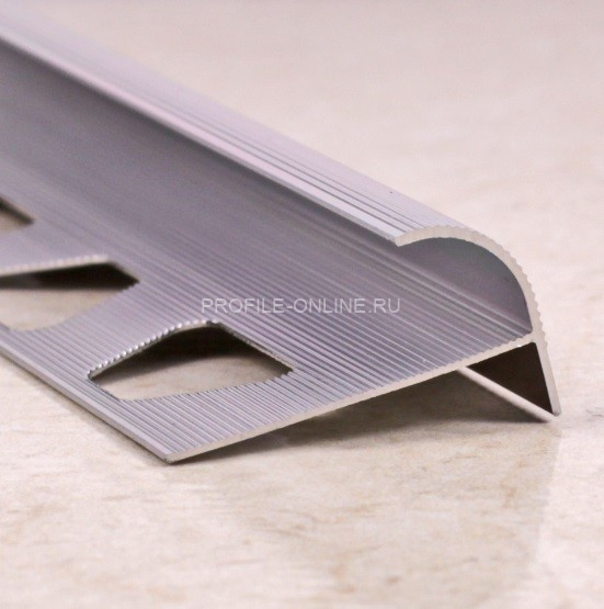 С-профиль алюминиевый 10 мм ПО-10,5 серебро матовое 2,7 м