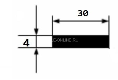Полоса алюминиевая 30х4 мм 3 м