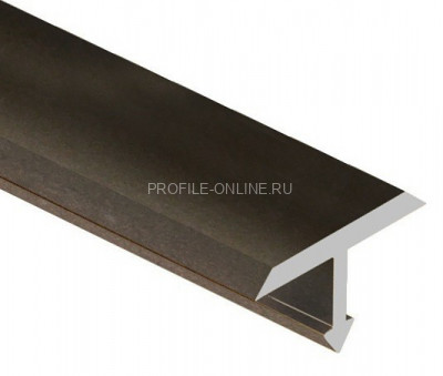 Алюминиевый Т-образный профиль 18 мм PV36-06 бронза матовая 2,7 м