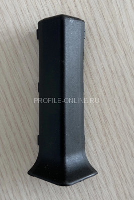 Наружный уголок для напольного плинтуса Диал ПЛ-80ун черный