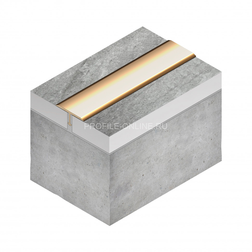 Латунный Т-образный профиль плоский 18 мм NEEXY PVL36-01 P полированный 2.7м