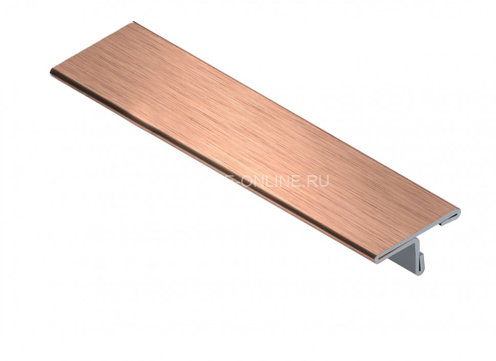 Т-образный профиль из нержавеющей стали 20 мм NEEXY PVS91-14 BRG розовый браш 2.7 м