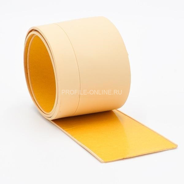 Гибкий плинтус для пола 50 мм ПГ65 бежевый без клея 6м